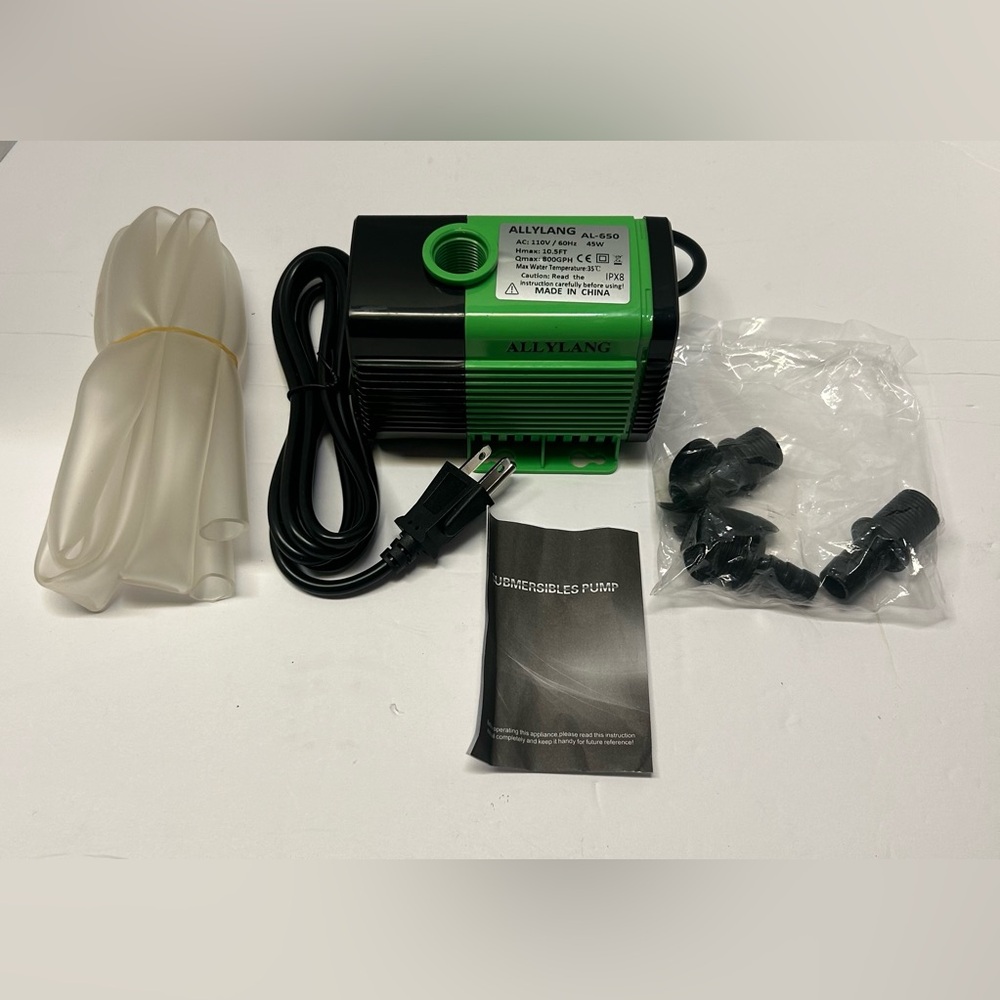 Allylang 800GPH‎ Submersible Water Pump Ultra Quiet for Fish Tank PondAquarium